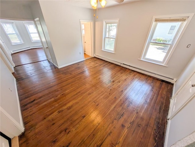 5 Stearns St, Pawtucket, RI 02861 - spare room with baseboard heating and hardwood / wood-style flooring