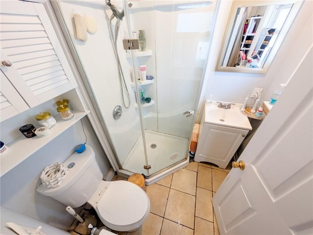 5 Stearns St, Pawtucket, RI 02861 - full bath featuring a stall shower, vanity, and tile patterned floors