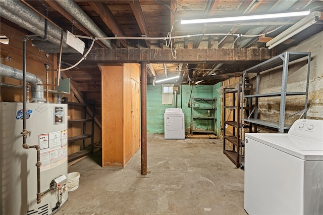 34 Tilden Ave, Warwick, RI 02888 - unfinished below grade area with washer / clothes dryer and water heater