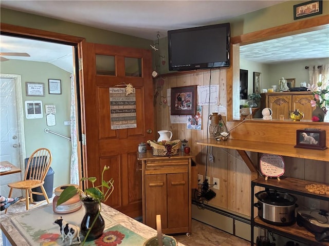 70 Partition St, Warwick, RI 02888 - dining area featuring ceiling fan
