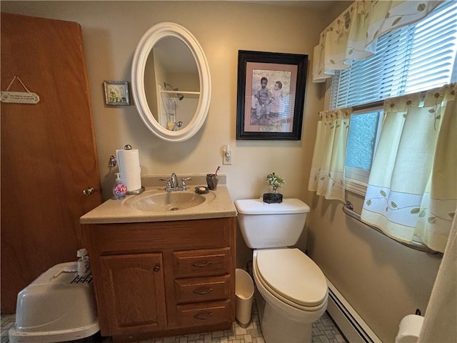 70 Partition St, Warwick, RI 02888 - bathroom featuring vanity and baseboard heating
