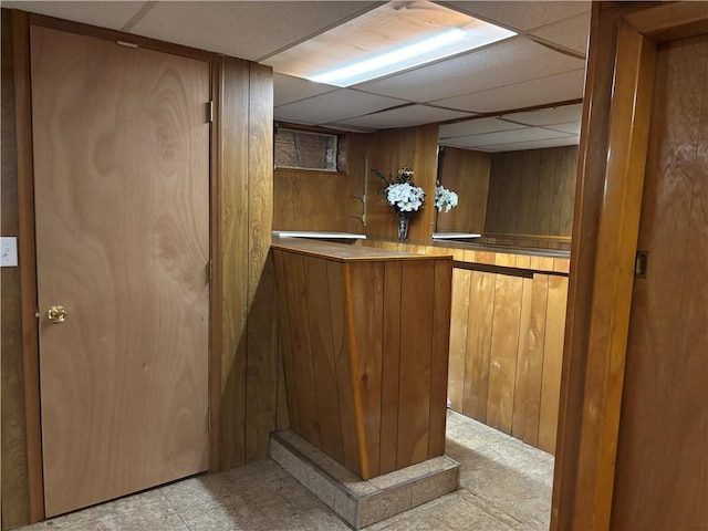 70 Partition St, Warwick, RI 02888 - indoor bar featuring wooden walls and a paneled ceiling