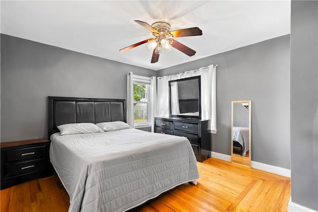 166 Midwood St, Cranston, RI 02910 - bedroom featuring light wood-style floors and a ceiling fan