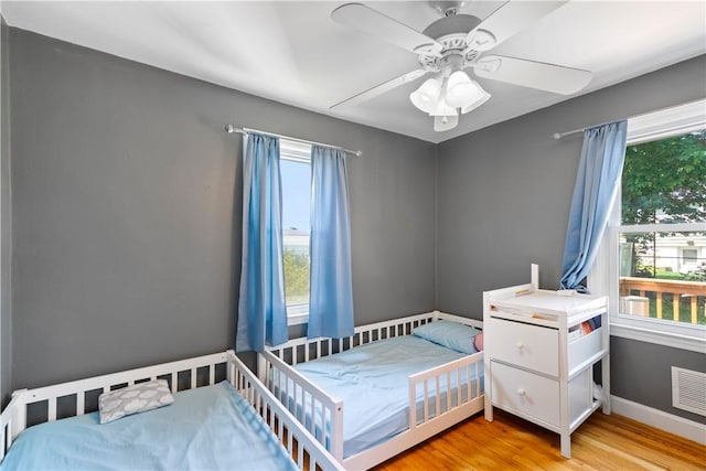 166 Midwood St, Cranston, RI 02910 - bedroom featuring light wood-style flooring and a ceiling fan