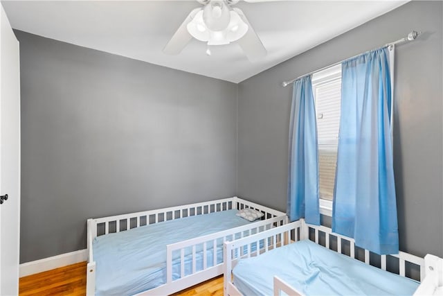 166 Midwood St, Cranston, RI 02910 - bedroom featuring ceiling fan and wood finished floors