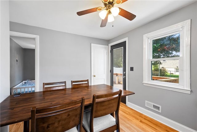 166 Midwood St, Cranston, RI 02910 - dining space featuring light wood-style floors and a ceiling fan