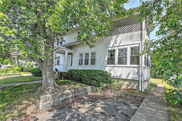 59 Colonial Ave, Cranston, RI 02910 - view of front of property featuring stucco siding