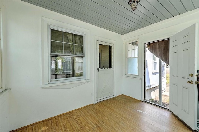 59 Colonial Ave, Cranston, RI 02910 - entrance foyer with plenty of natural light and light wood-style flooring