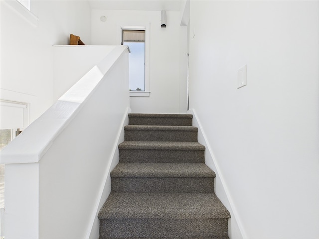 34 Beach Plum Rd, Narragansett, RI 02882 - stairway featuring baseboards