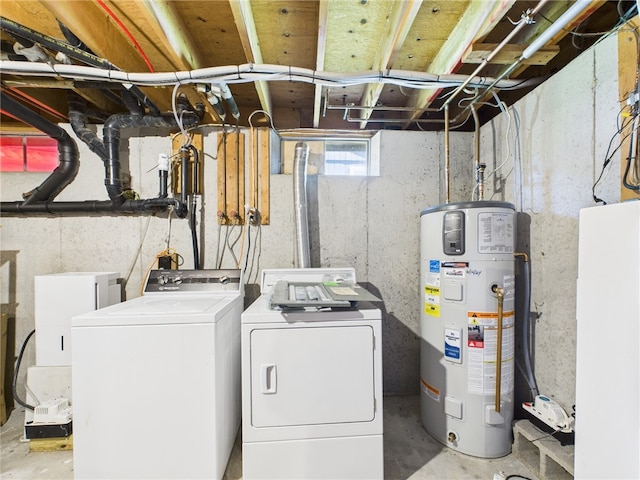 34 Beach Plum Rd, Narragansett, RI 02882 - washroom with water heater and independent washer and dryer