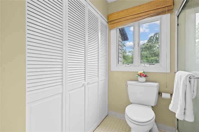 180 Fishing Cove Rd, North Kingstown, RI 02852 - bathroom featuring a closet and tile patterned flooring
