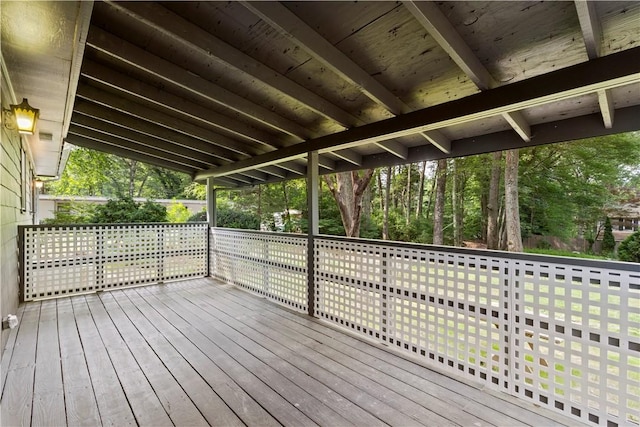 226 Quaker Ln, Scituate, RI 02857 - wooden terrace with view of scattered trees