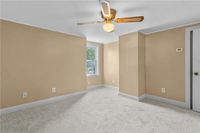 74 Park View Blvd, Cranston, RI 02910 - carpeted empty room with a ceiling fan and crown molding