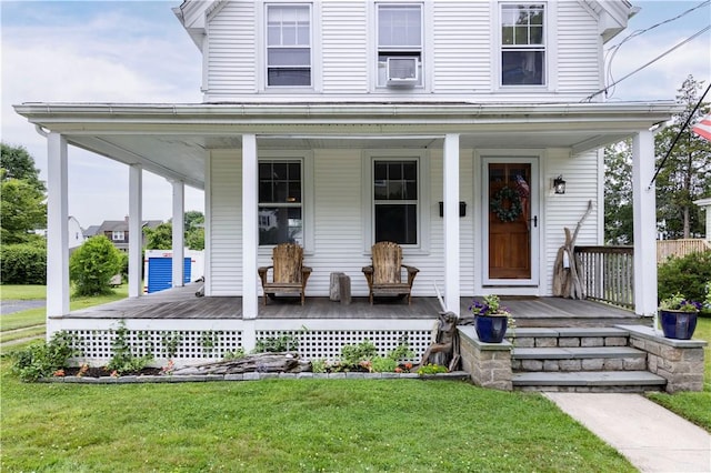 39 Chester Ave, Westerly, RI 02891 - farmhouse-style home featuring covered porch and a front yard