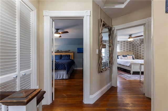 39 Chester Ave, Westerly, RI 02891 - corridor with dark wood finished floors and baseboards
