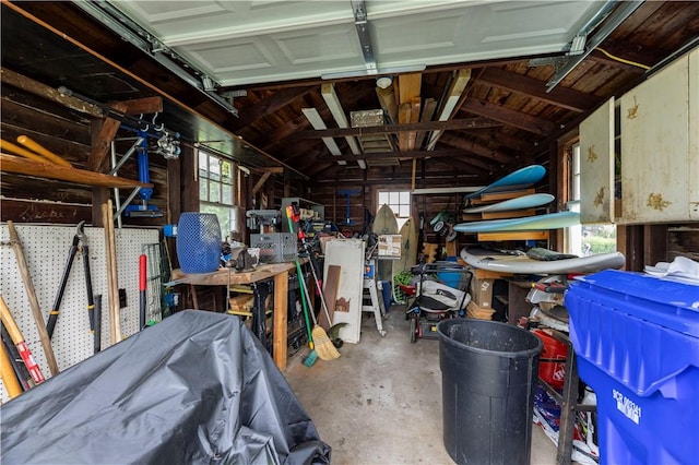 39 Chester Ave, Westerly, RI 02891 - garage featuring a workshop area