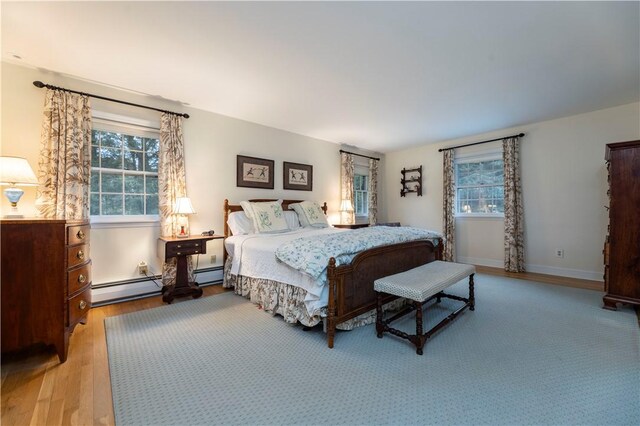 38 Setting Sun Dr, Westerly, RI 02891 - bedroom with light wood finished floors and baseboard heating