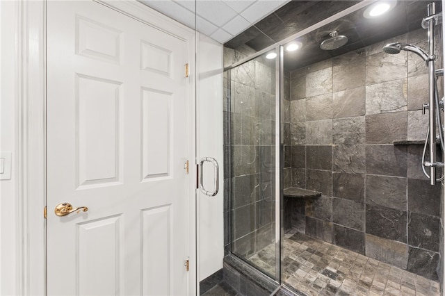 27 Eagle Dr, North Kingstown, RI 02852 - full bathroom featuring a shower stall and recessed lighting