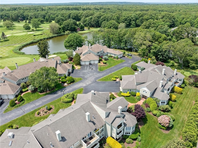 27 Eagle Dr, North Kingstown, RI 02852 - aerial view of residential area with a nearby body of water and a golf course