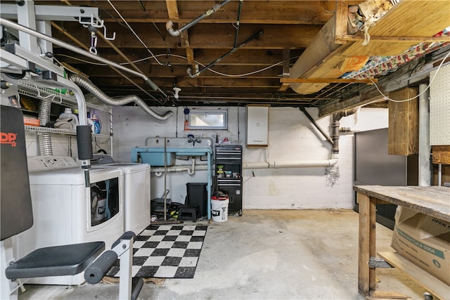 509 W Shore Rd, Warwick, RI 02889 - unfinished basement featuring washer and dryer