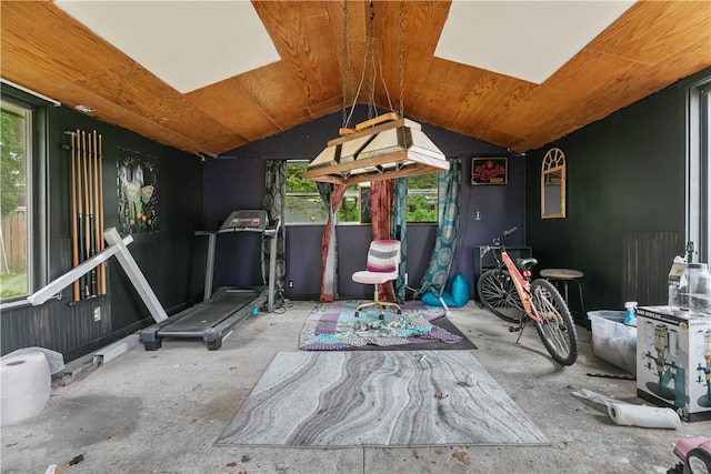 509 W Shore Rd, Warwick, RI 02889 - workout area with vaulted ceiling