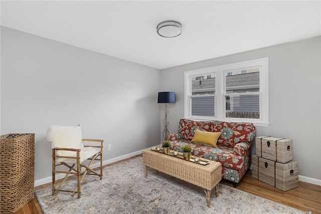 17 Victor Emanuel Ave, Providence, RI 02904 - living area featuring wood finished floors and baseboards