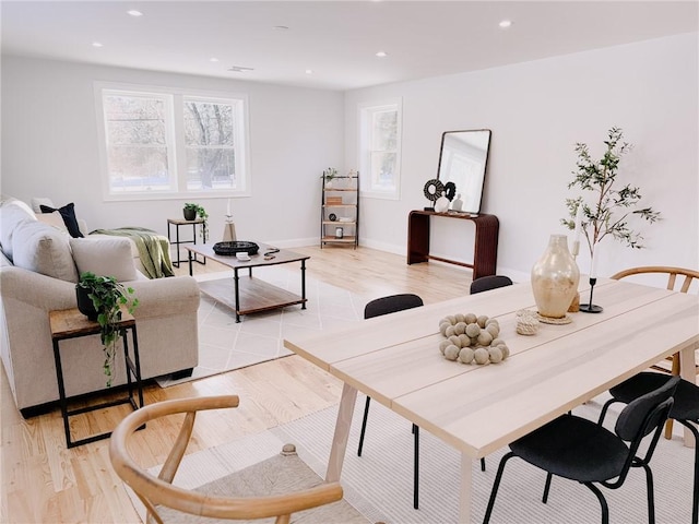 945 Danielson Pike, Scituate, RI 02857 - living room featuring plenty of natural light, light wood finished floors, and recessed lighting