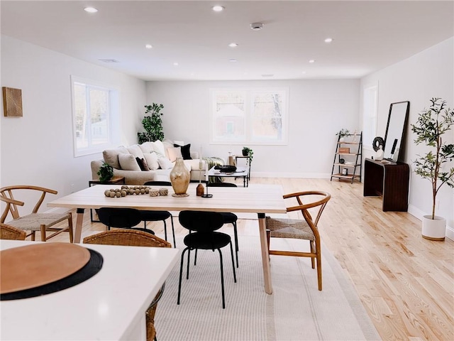 945 Danielson Pike, Scituate, RI 02857 - dining area featuring plenty of natural light, light wood-style floors, and recessed lighting