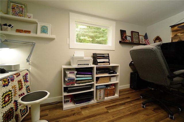 318 Saint Paul St, North Smithfield, RI 02896 - office area with wood finished floors and baseboards