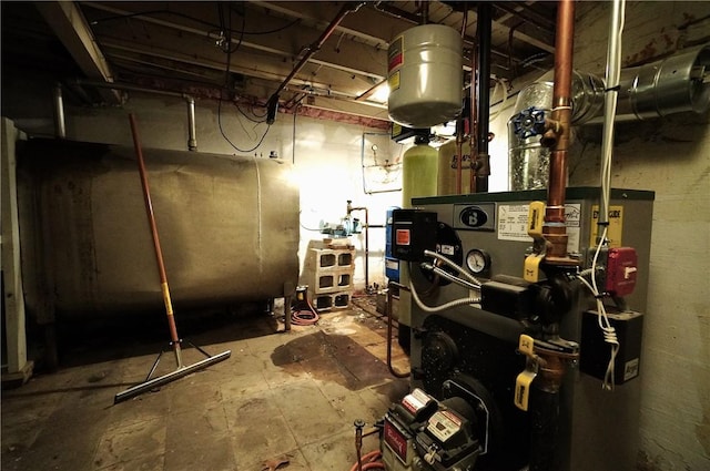 318 Saint Paul St, North Smithfield, RI 02896 - utility room featuring oil tank and a heating unit