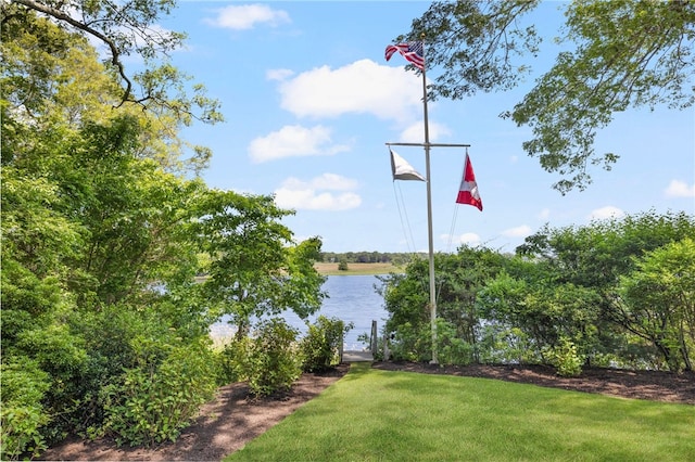 17 Pojac Point Rd, North Kingstown, RI 02852 - view of green lawn featuring a water view