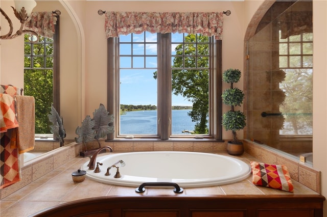 17 Pojac Point Rd, North Kingstown, RI 02852 - full bathroom with a bath and a water view