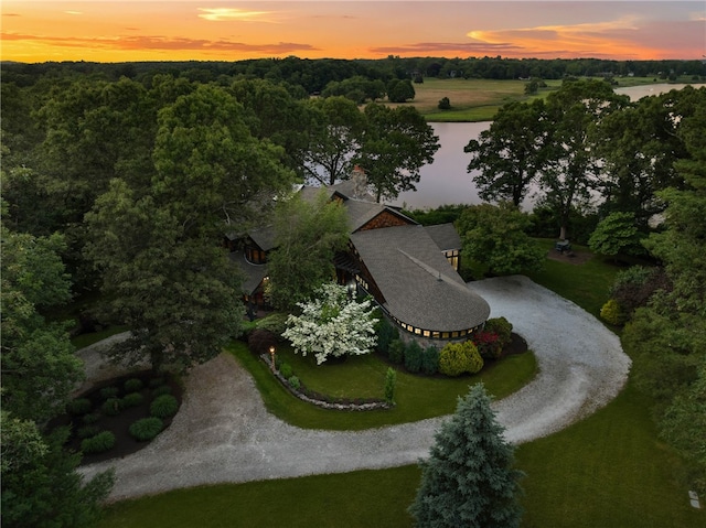 17 Pojac Point Rd, North Kingstown, RI 02852 - aerial view at dusk of a water view