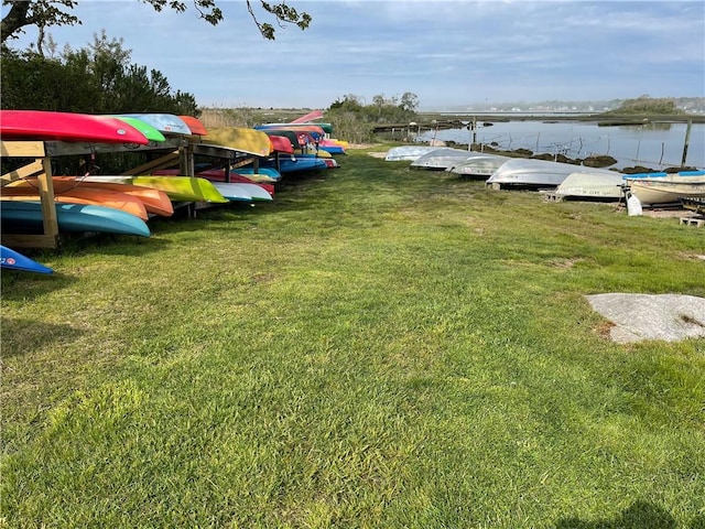 61 Bay View Rd, Charlestown, RI 02813 - view of green lawn with a water view
