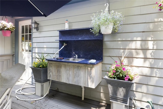 6 Lachance Ave, Warwick, RI 02889 - deck featuring a sink