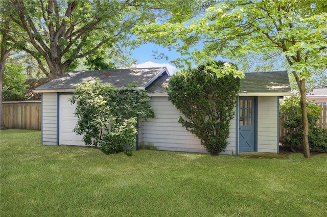 6 Lachance Ave, Warwick, RI 02889 - rear view of property with an outbuilding and roof with shingles