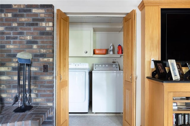 6 Lachance Ave, Warwick, RI 02889 - laundry room featuring washer and clothes dryer and cabinet space