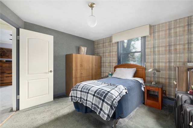 6 Lachance Ave, Warwick, RI 02889 - carpeted bedroom with wallpapered walls