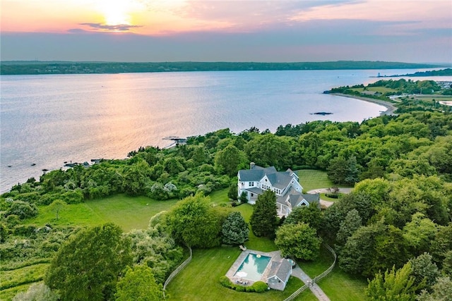 1003 Fort Getty Rd, Jamestown, RI 02835 - view from above of property featuring a nearby body of water