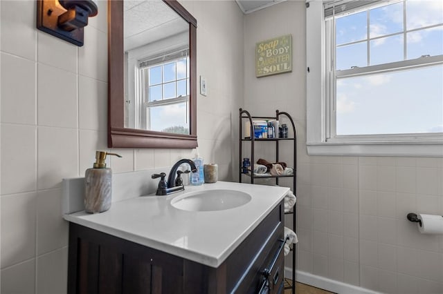 39 Owen Ave, Pawtucket, RI 02860 - half bathroom with tile walls and vanity