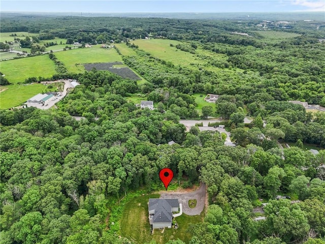 52 Pine Swamp Rd, Cumberland, RI 02864 - aerial view of property and surrounding area with a forest