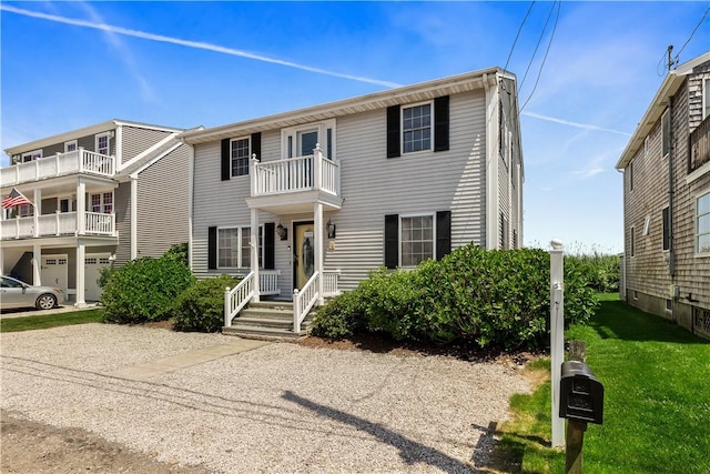 16 Elm Ave, Narragansett, RI 02882 - view of front of house featuring a balcony