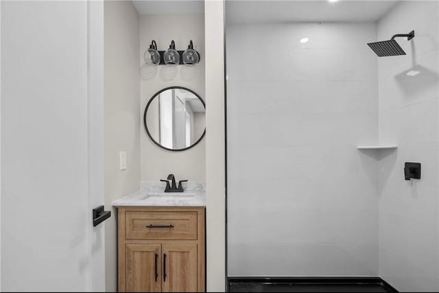 137 Stanwood St, Providence, RI 02907 - full bathroom with vanity and tiled shower