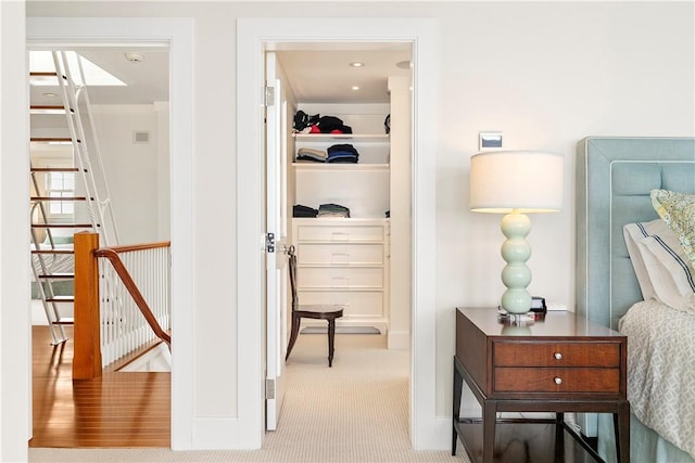 19 Defenders Row Unit 19, Newport, RI 02840 - hallway featuring carpet and an upstairs landing