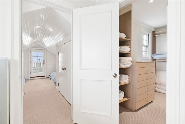 19 Defenders Row Unit 19, Newport, RI 02840 - spacious closet with carpet flooring and lofted ceiling