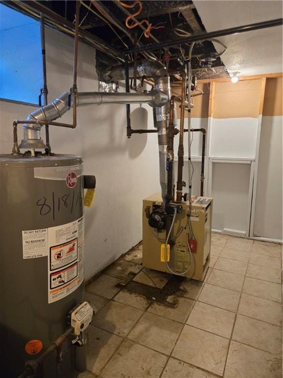 133 Byfield St, Providence, RI 02905 - utility room with water heater and a heating unit