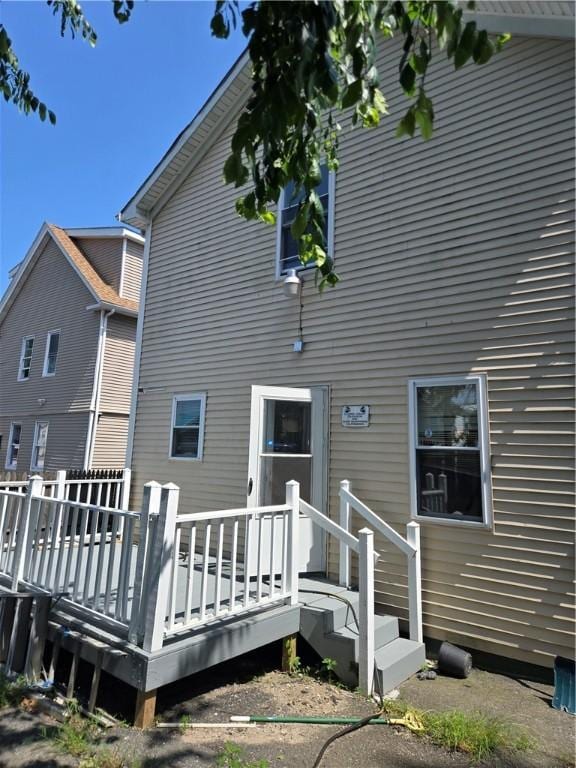 133 Byfield St, Providence, RI 02905 - back of house featuring a deck