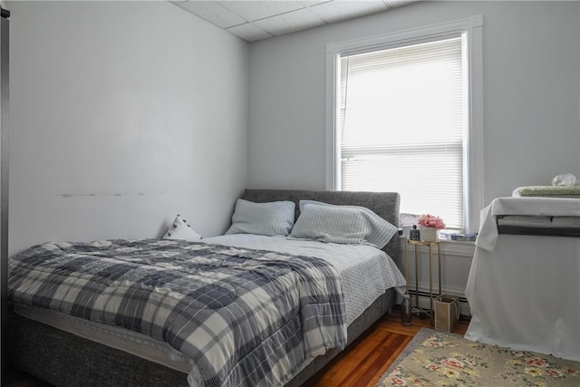 35 Fountain St, Pawtucket, RI 02860 - bedroom with wood finished floors and a drop ceiling