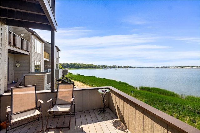 267 Fishing Cove Rd, North Kingstown, RI 02852 - deck with a water view