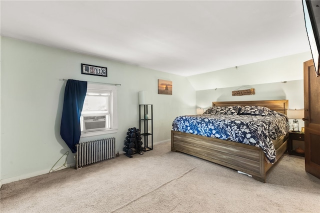 4 S Cornell Ave, Warren, RI 02885 - bedroom featuring radiator, cooling unit, and carpet